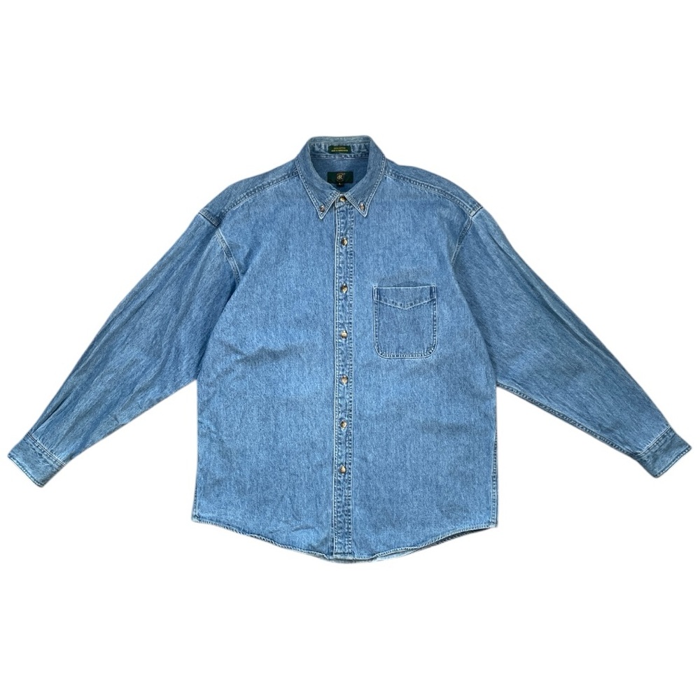 Club Room Button Down Shirt, Blue, Size Large